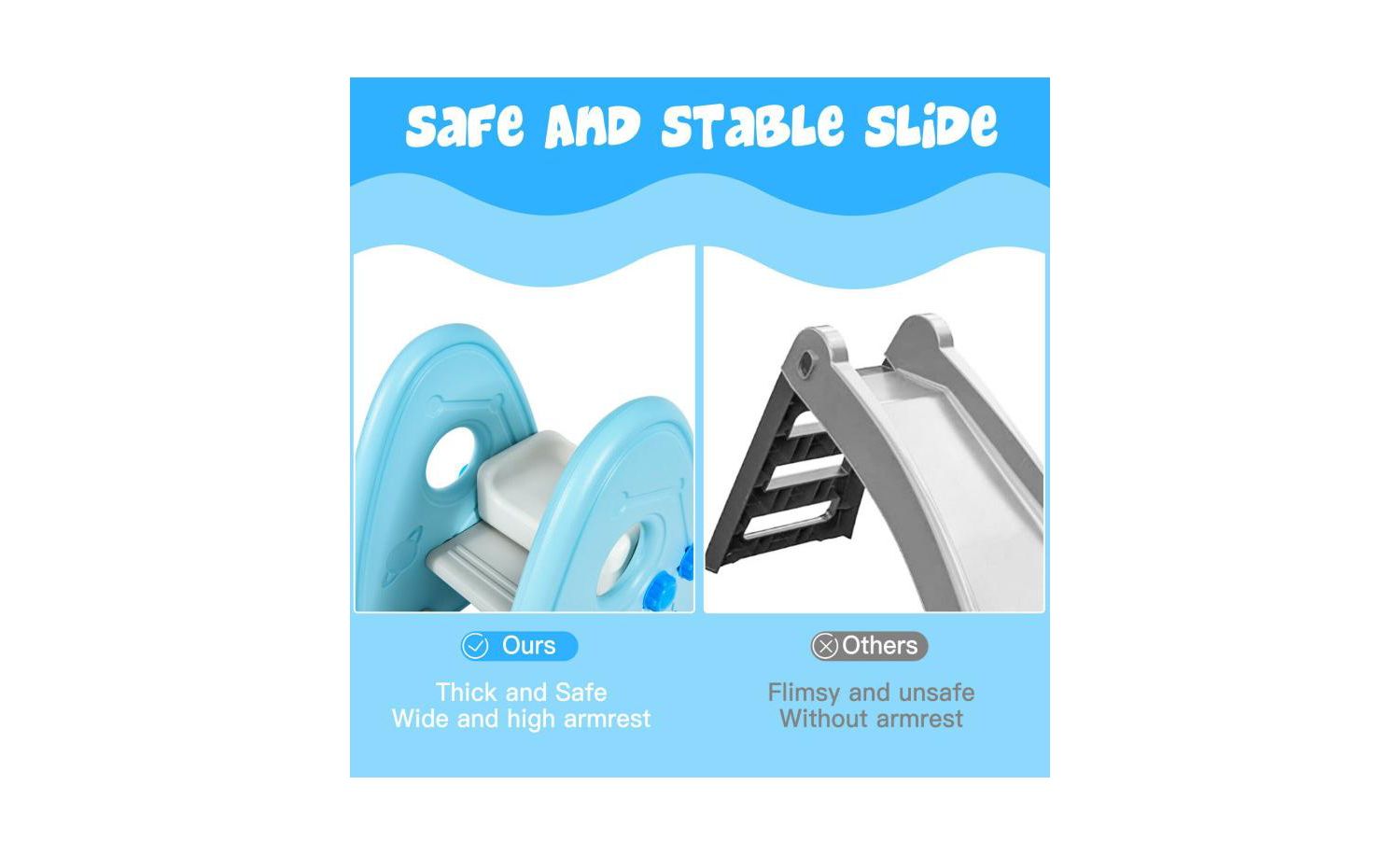 Toddler Freestanding Slide Indoor First Play Climber Slide Set