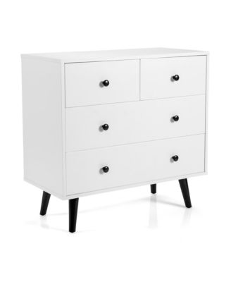 4 Drawers Dresser Chest of Drawers Free Standing Sideboard Cabinet