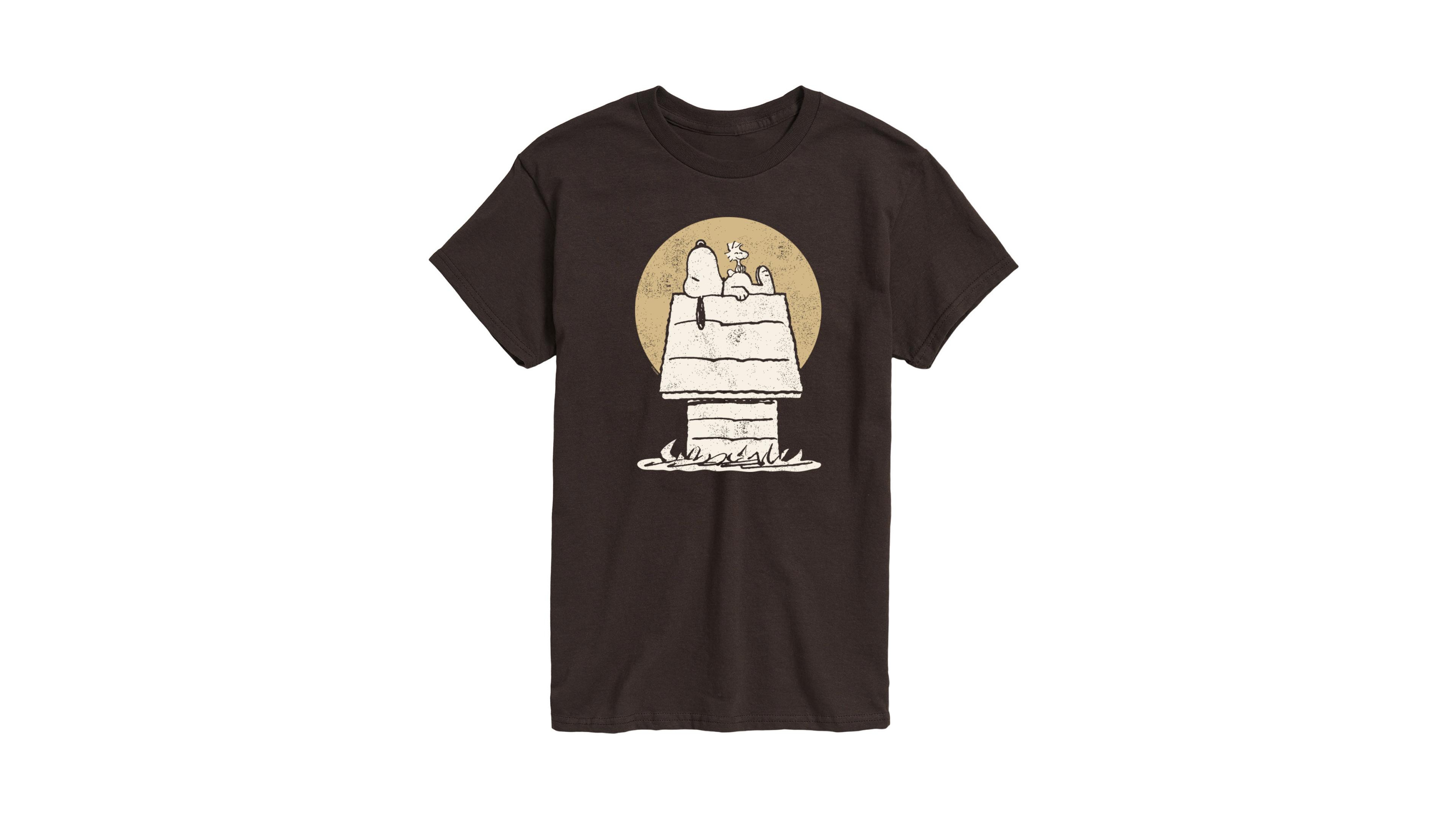 Hybrid Apparel Snoopy Woodstock Doghouse Men's Short Sleeve Tee