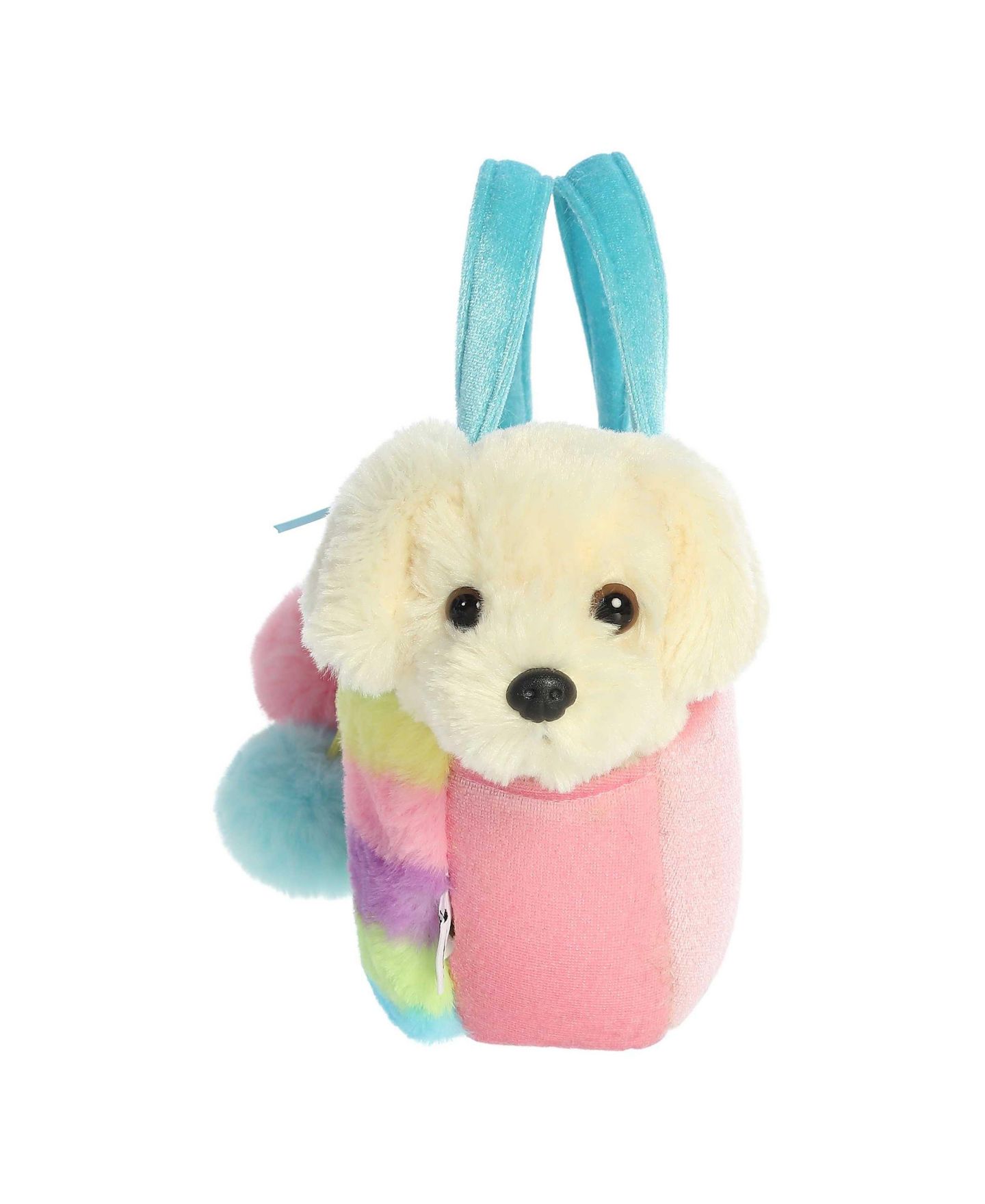 Детские мягкие игрушки Aurora Small Fancy Pals Rainbow Smileyworld Puppy Plush, 2-Piece Set — фото 2