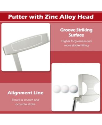 9 PCS Women's Complete Golf Club Set Right Handed with 460cc Alloy Driver Irons