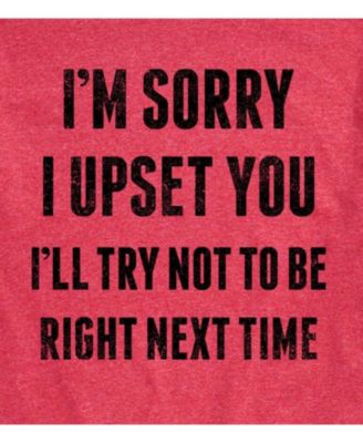 Hybrid Apparel Sorry I Upset You Men's Short Sleeve Tee