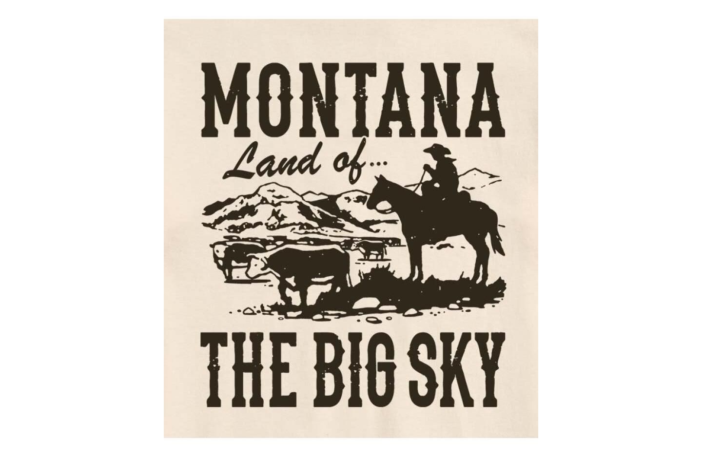 Мужская футболка AIRWAVES Hybrid Apparel Montana Land of Big Sky Short Sleeve, цвет: Кремовый — фото 2
