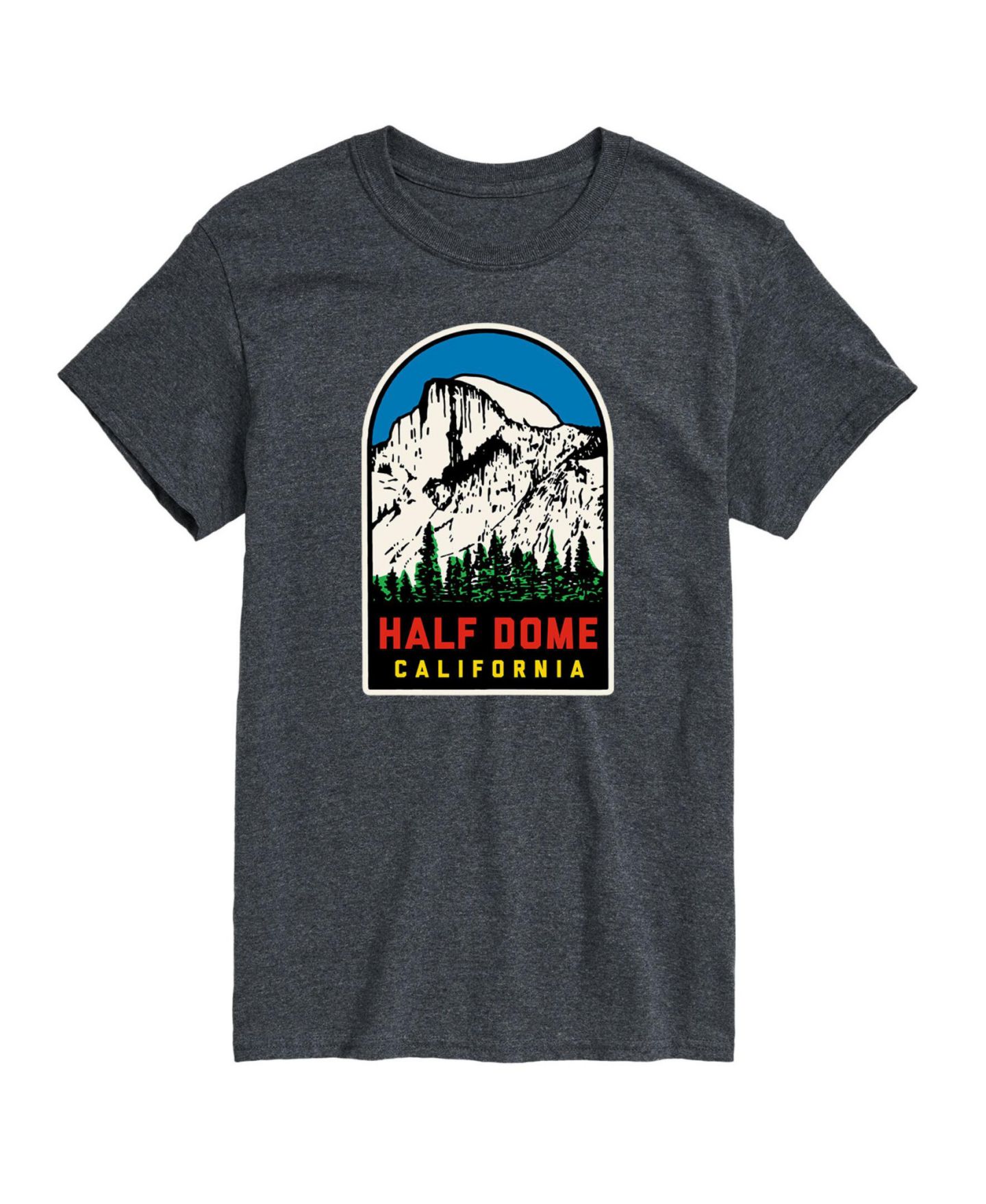 Мужская футболка AIRWAVES Hybrid Apparel Half Dome California Short Sleeve, цвет: Меланжевый угольный — фото 1