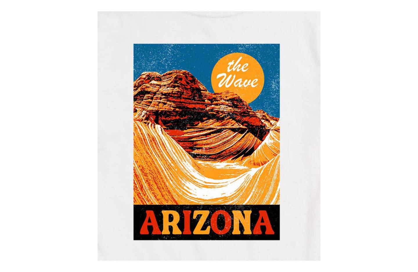 Мужская футболка AIRWAVES Hybrid Apparel The Wave Arizona Short Sleeve, цвет: Белый — фото 2