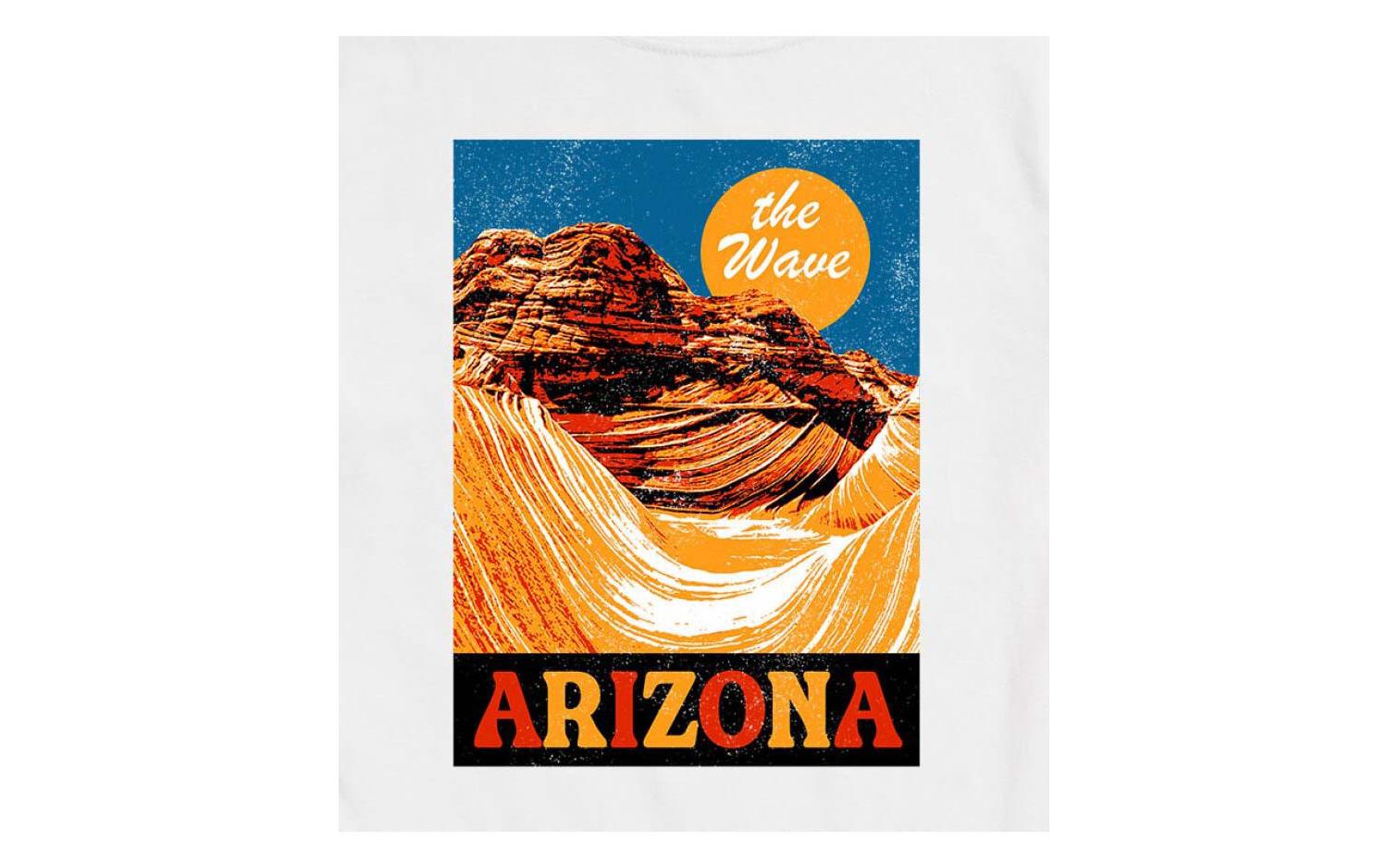 Hybrid Apparel The Wave Arizona Men's Short Sleeve Tee