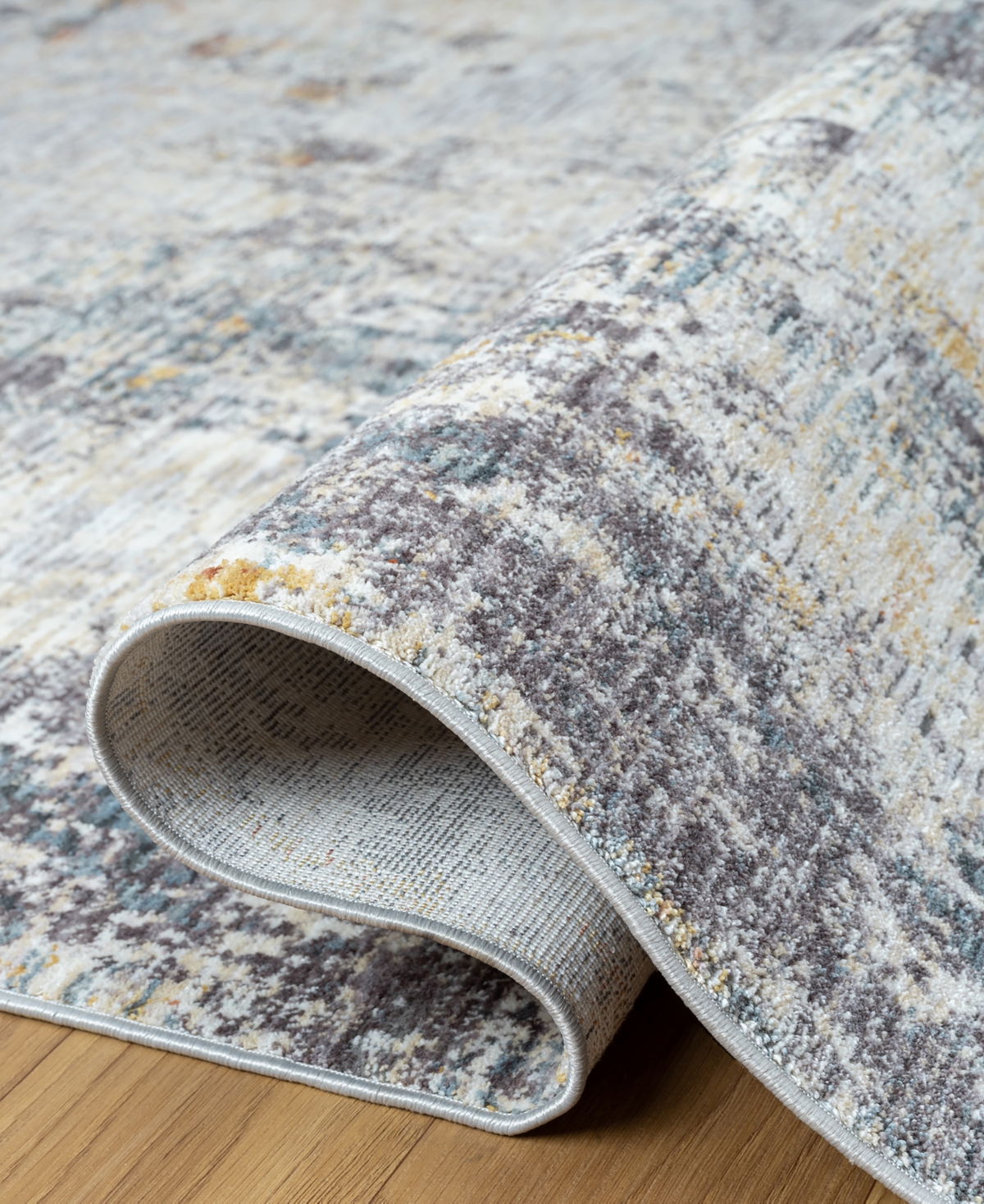 Lr Home Alexis All-467 7'9"x9'9" Area Rug In Gray-brown