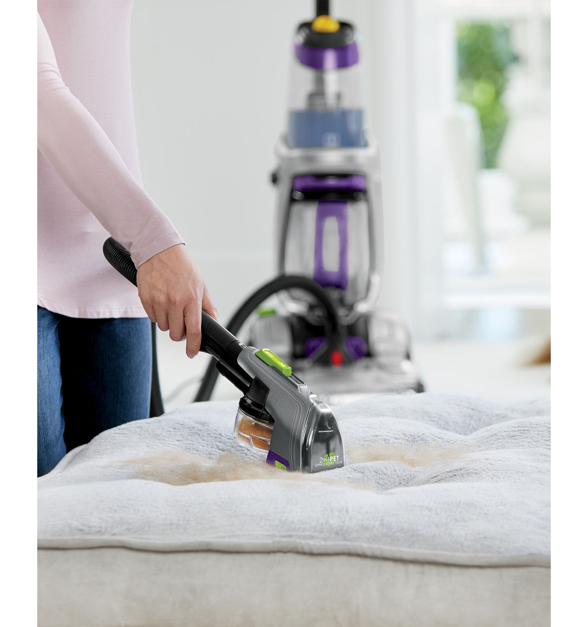 Shop Bissell Proheat 2x Revolution Pet Pro Plus Carpet Cleaner In Gray With Black And Purple Accents
