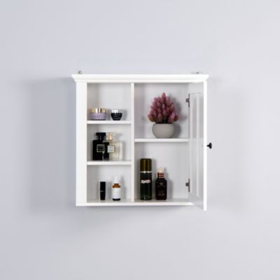 Bathroom Wooden Wall Cabinet With A Door 20.86x5.71 X 20 Inch