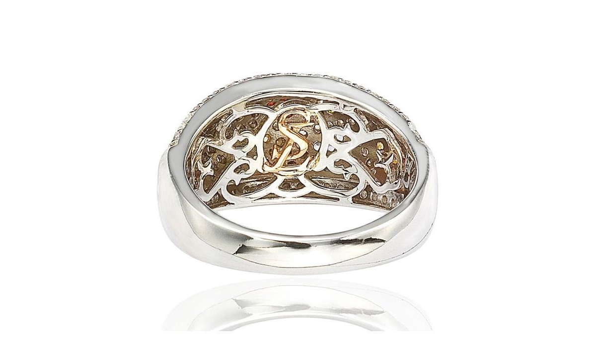 Suzy Levian New York Suzy Levian Sterling Silver Cubic Zirconia Multicolor Exotic Ring