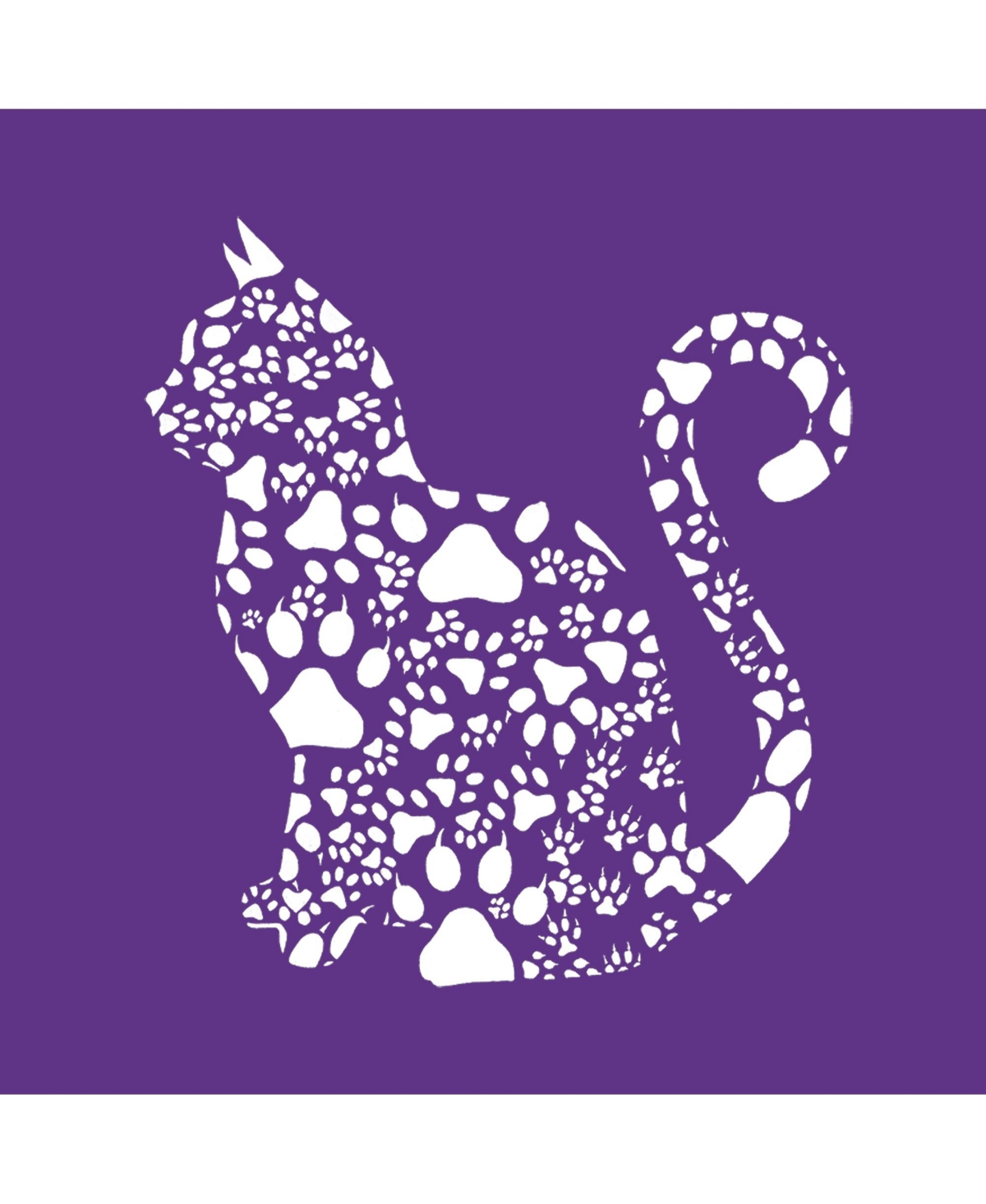 La Pop Art Girls Cat Claws Word Art Long Sleeve T-Shirt