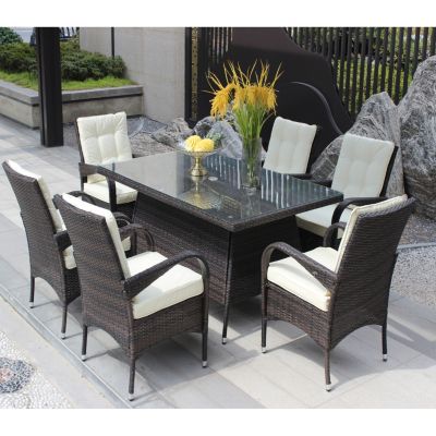 Streamdale 7-Piece Patio Dining Set with Cushions