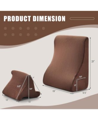 Bed Wedge Pillow with Tablet Pillow Stand and Side Pockets