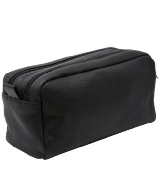 AlpineSwiss Sedona Toiletry Bag Genuine Leather Shaving Kit Dopp Kit Travel Case