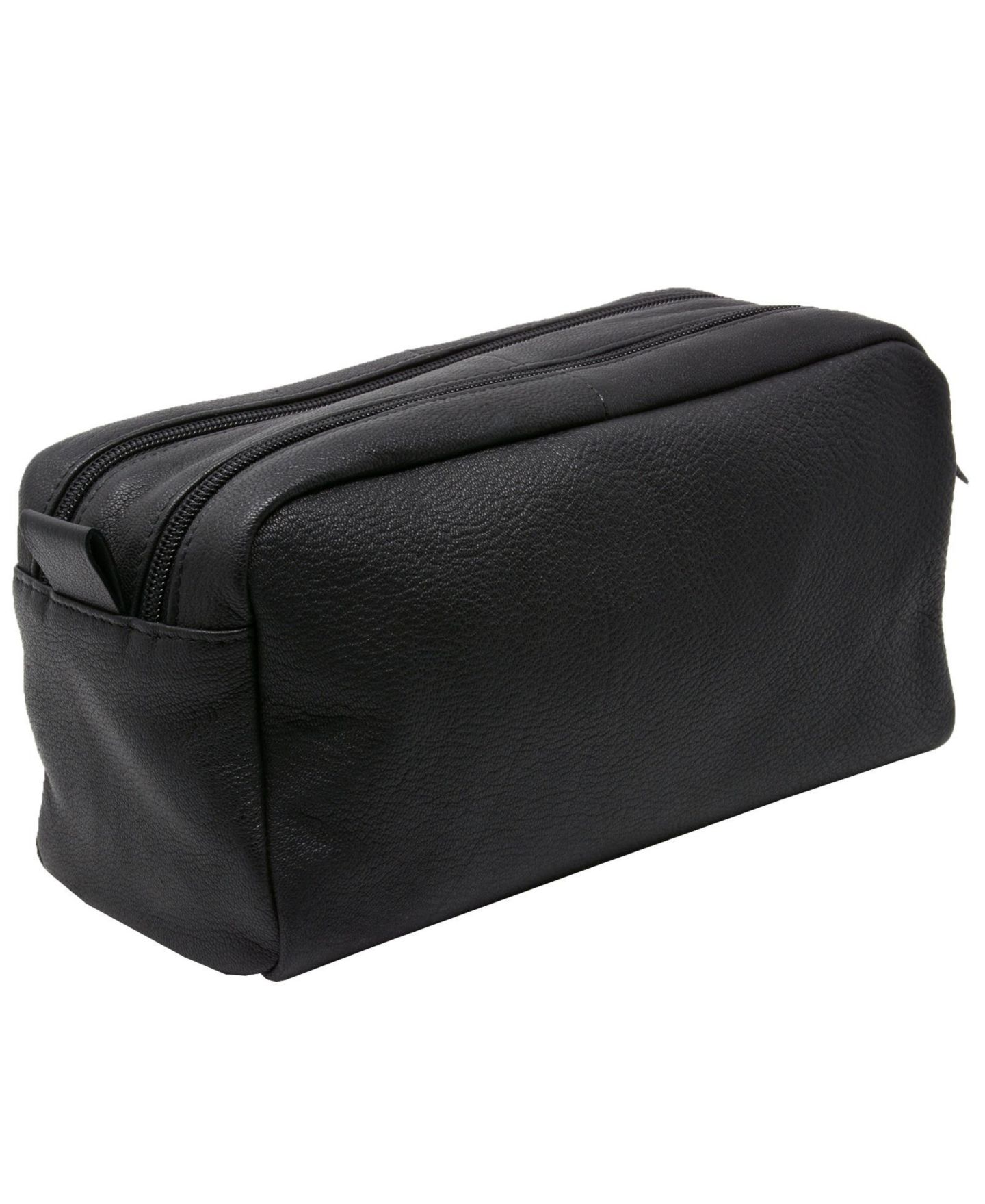 Несессеры Alpine Swiss AlpineSwiss Sedona Toiletry Bag Genuine Leather Shaving Kit Dopp Kit Travel Case, цвет: Чёрный — фото 5