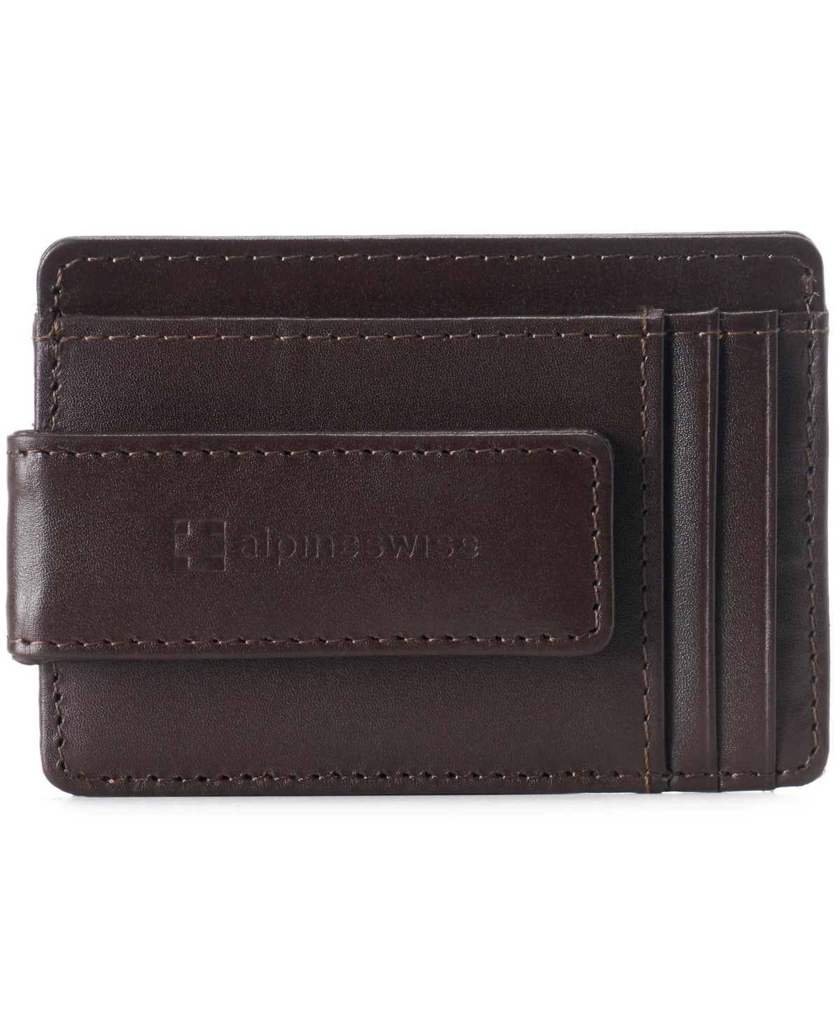 Alpine Swiss Mens Rfid Minimalist Money Clip Front Pocket Wallet Slim Id Holder
