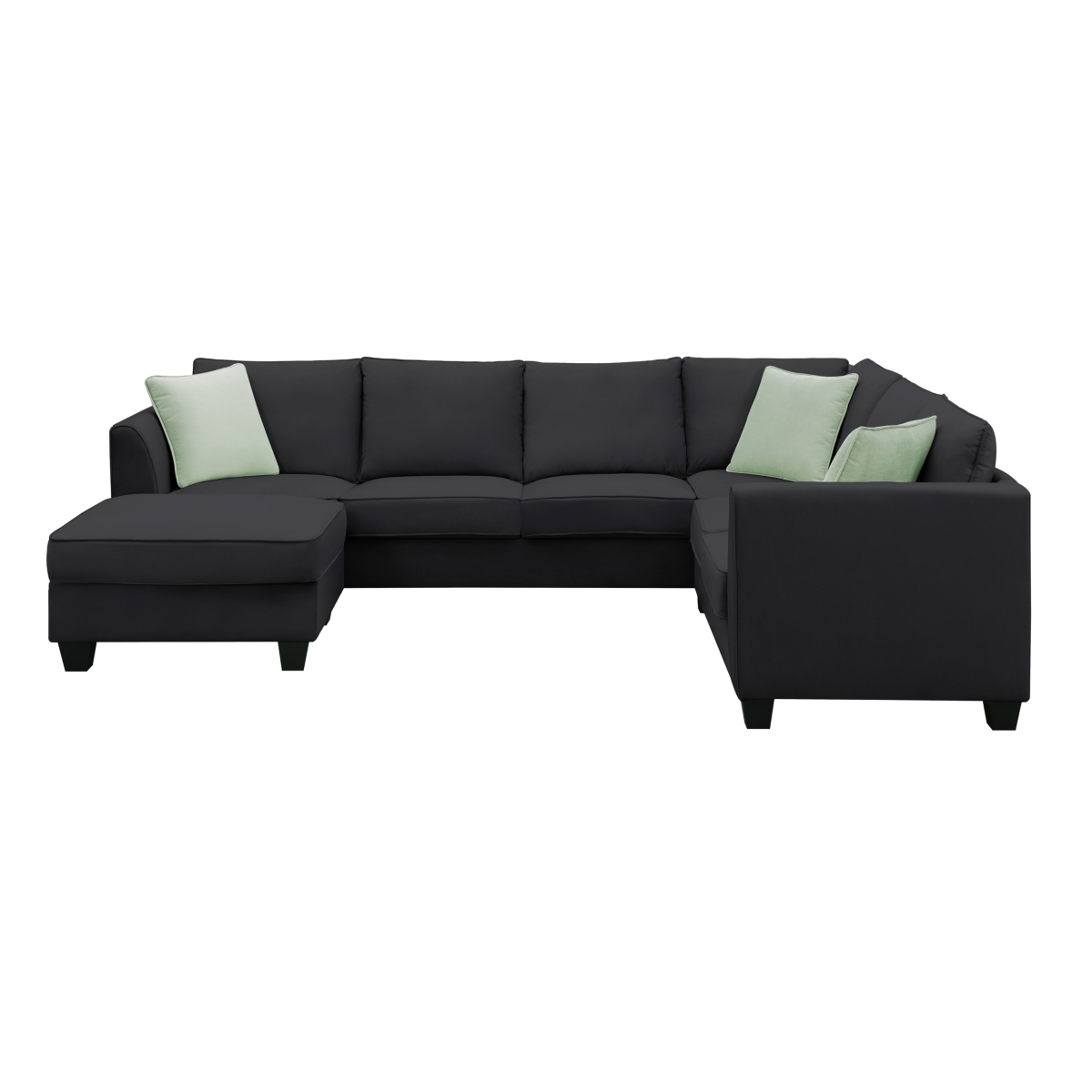 Streamdale Furniture 7-Seat L-Shape Modular Sectional Sofa Set with Ottoman