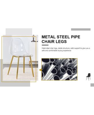 Modern Transparent Dining Chair Set