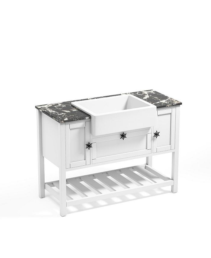 Simplie Fun Bathroom Vanities Without Tops 48 In. W X 201/2 In. D