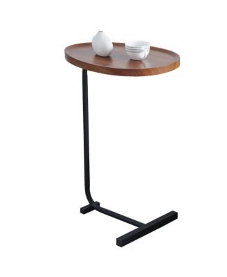 Streamdale Brown Cshaped Side Table, Small Sofa Table For Living Room