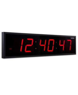Large Digital Clock, 24" LED Wall Clock with 6-Level Brightness