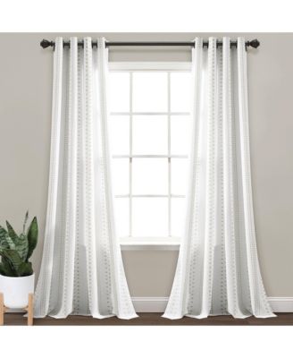 Hygge Stripe Window Curtain Panels