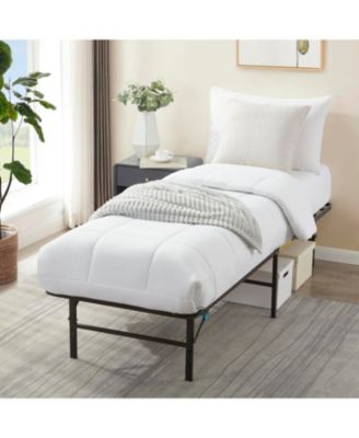 14" Adjustable Foldable Steel Bed Frame - Twin