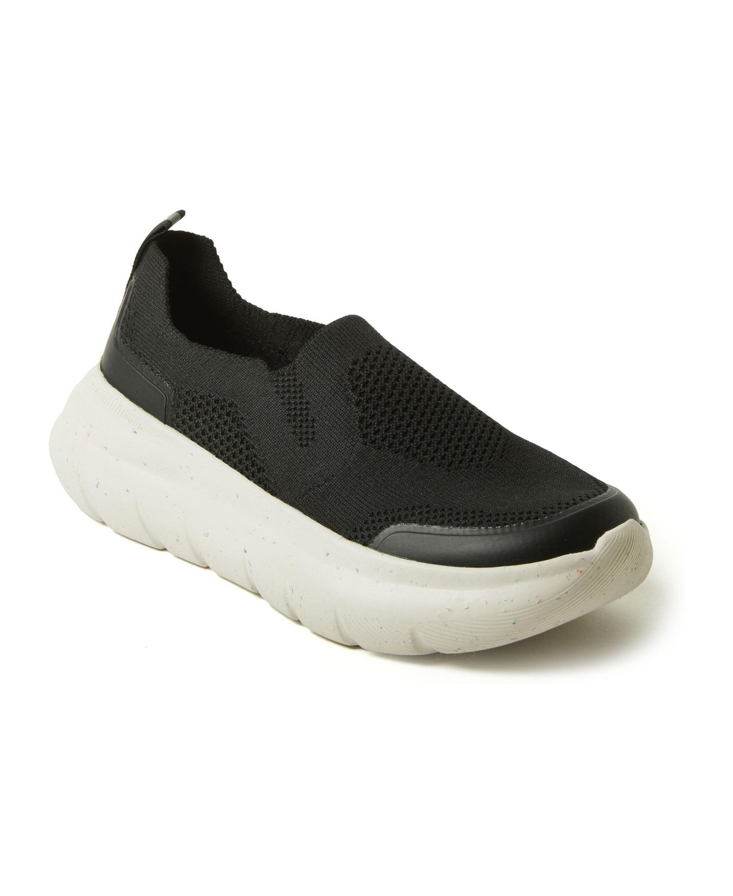 Женские кроссовки Dearfoams ReGrind Crimson Lightweight Slip-On, цвет: Чёрный — фото 1