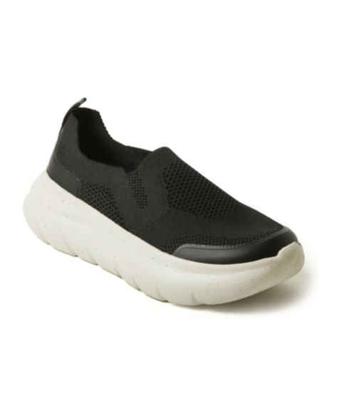 Женские кроссовки Dearfoams ReGrind Crimson Lightweight Slip-On, цвет: Чёрный