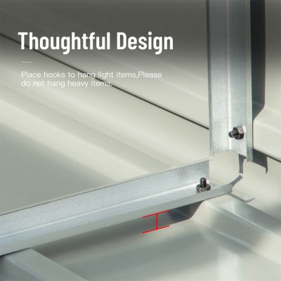 Streamdale Metal Outdoor Storage Shed with Lockable Double Door