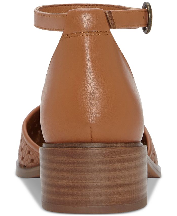 Lucky Brand Women's Maliya Crochet Woven TwoPiece AnkleStrap Block