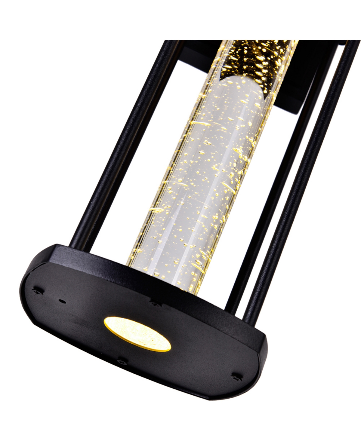 Shop Cwi Lighting 18" Metal Greenwood Led Outdoor Wall Lantern In Black