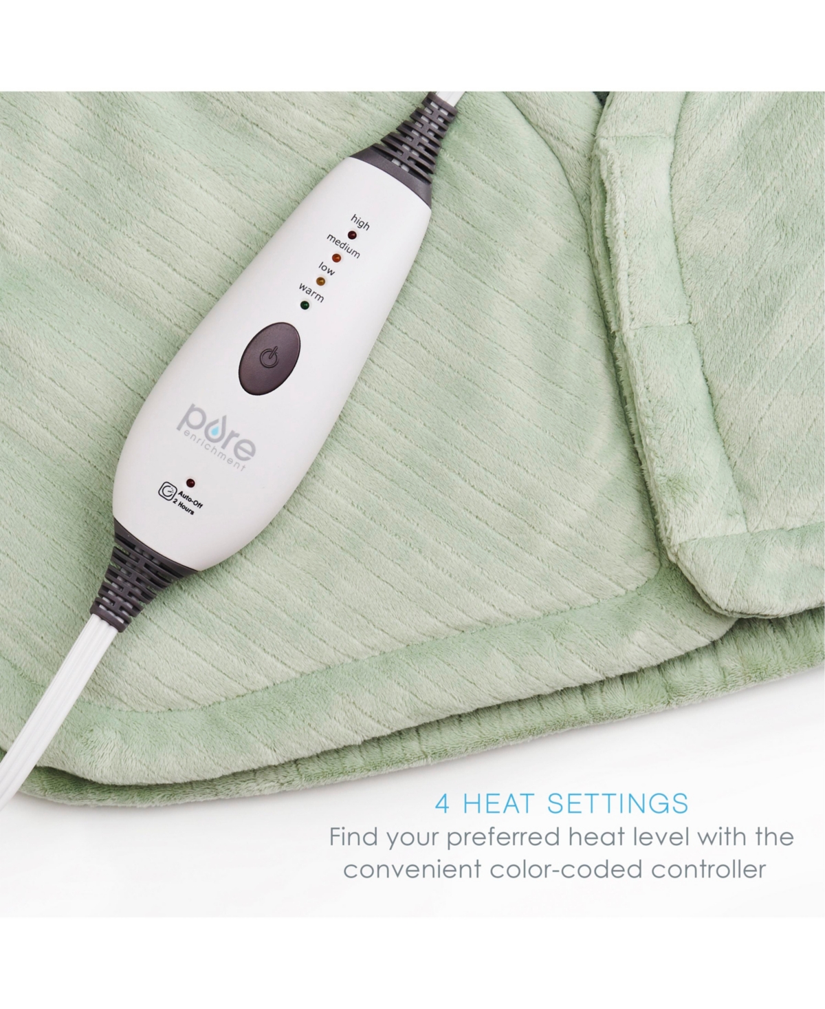 Pure Enrichment Weightedwarmth Weighted Neck And Shoulder Heating Pad In Mint