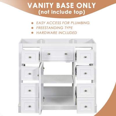 Freestanding Cabinet Base for 36" Vanity