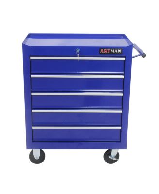 5 Drawers Multifunctional Tool Cart With Wheels