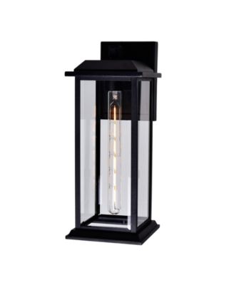 16.4" Metal Blackbridge 1 Light Outdoor Wall Lantern
