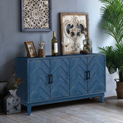 Vintage Style Lacquered Buffet Cabinet