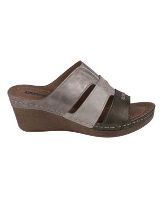 Women's Delores Triple Band Wedge Sandals