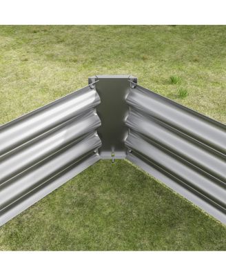 Metal Raised Garden Bed Kit for Flowers and Vegetables