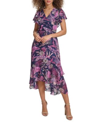 売れ筋商品|||スタイルアンドコー カットソー トップス レディース Plus Size Printed Flutter-Sleeve Top, Exclusively at Macy's Floating White Style & Co Style& Co Women's Printed Square-Neck Flutter