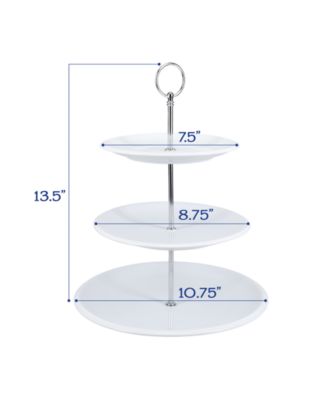 Porcelain 3-Tier Dessert Serving Stand