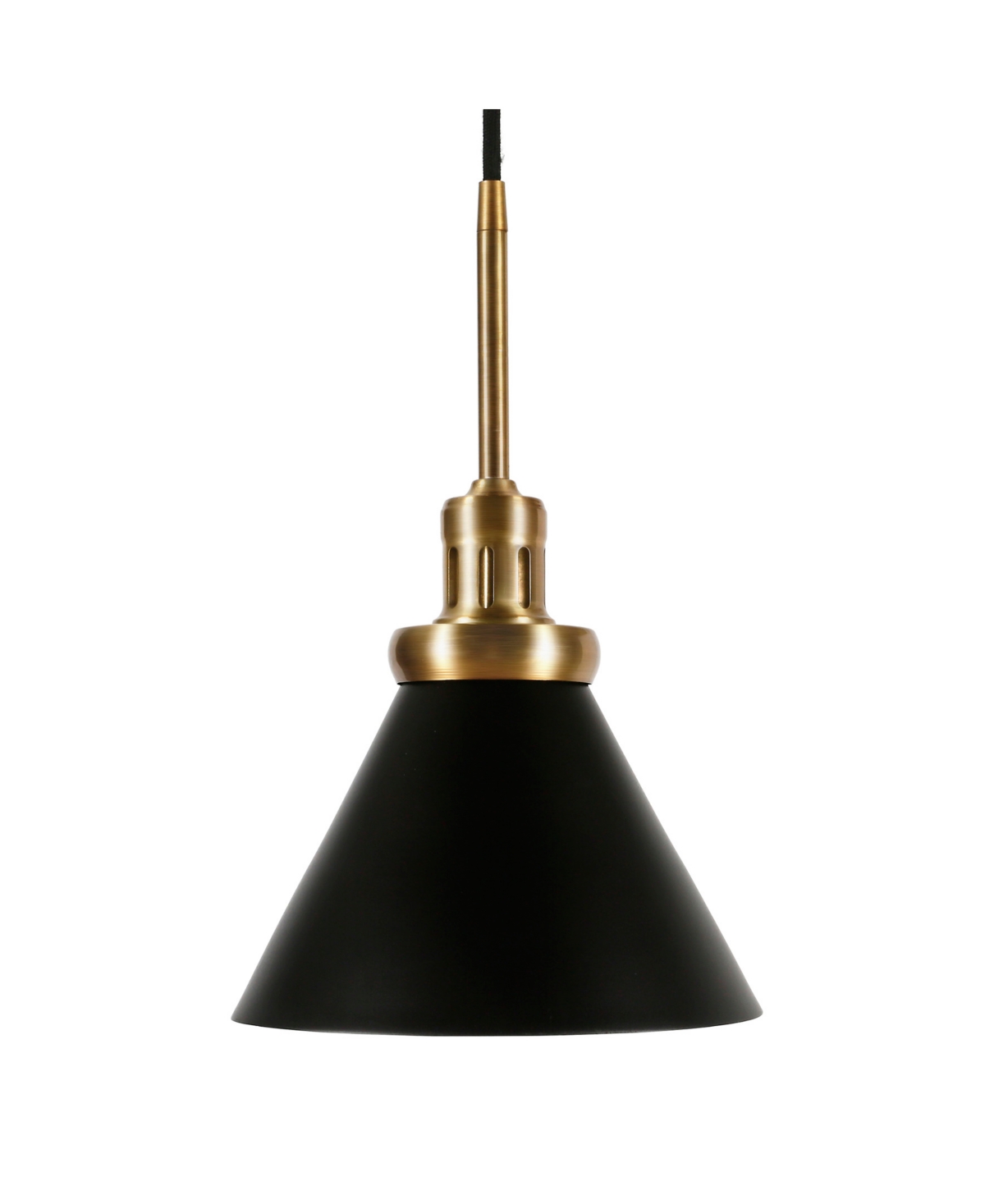 Hudson & Canal Zeno 8.5" Wide Pendant With Metal Shade In Blackened Bronze