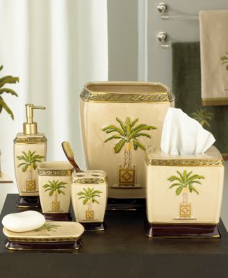 CLOSEOUT! Avanti "Banana Palm" Bath Accessories - Bathroom Accessories ...