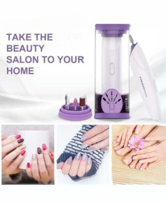 Electric Cordless Manicure Pedicure Nail File Set