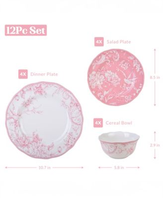 Adelaide 12 Pc Dinnerware Set, Service for 4