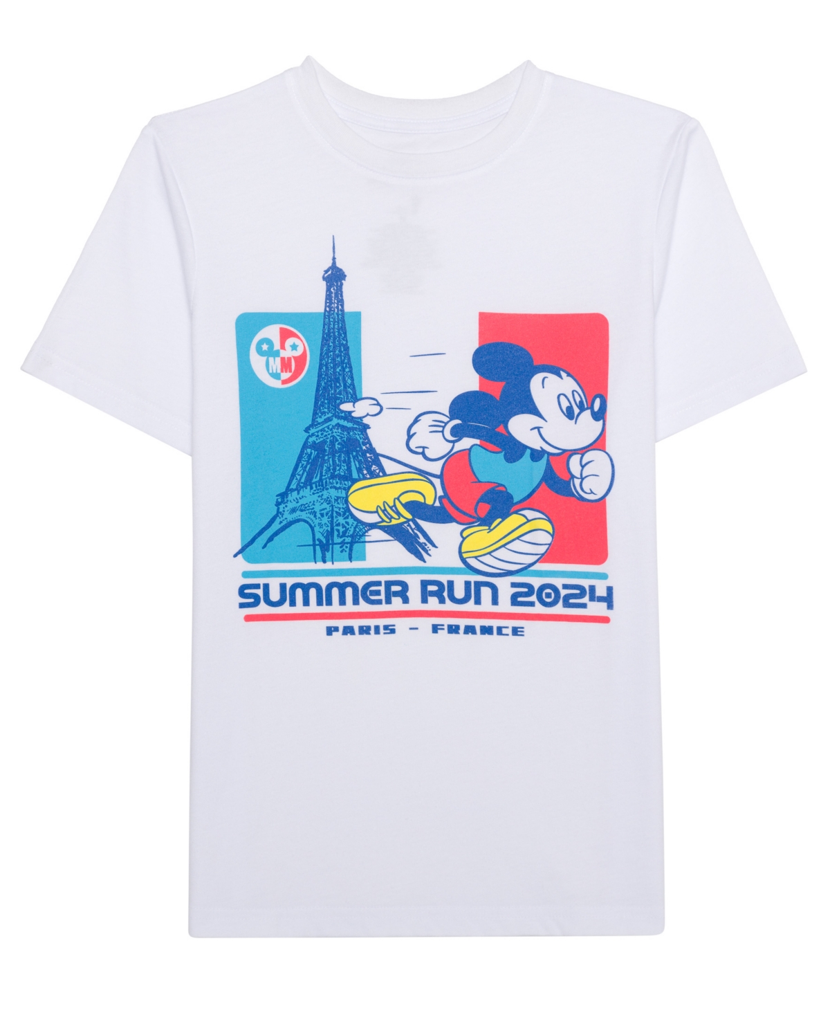 Mickey Mouse Kids' Big Boys Short Sleeve Graphic T-shirt In White