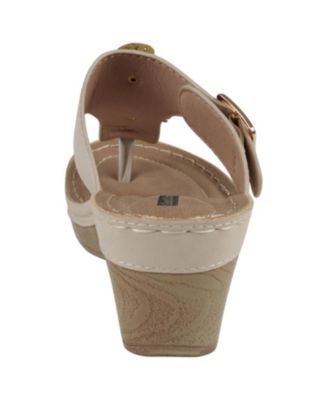 Women's Narbonne Flower Wedge Sandals
