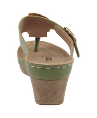 Women's Narbonne Flower Wedge Sandals