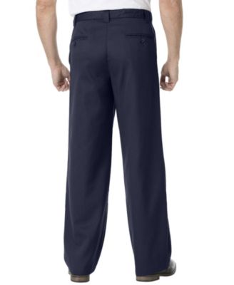 Big & Tall Wide Leg Wrinkle Free Expandable Waist Pant
