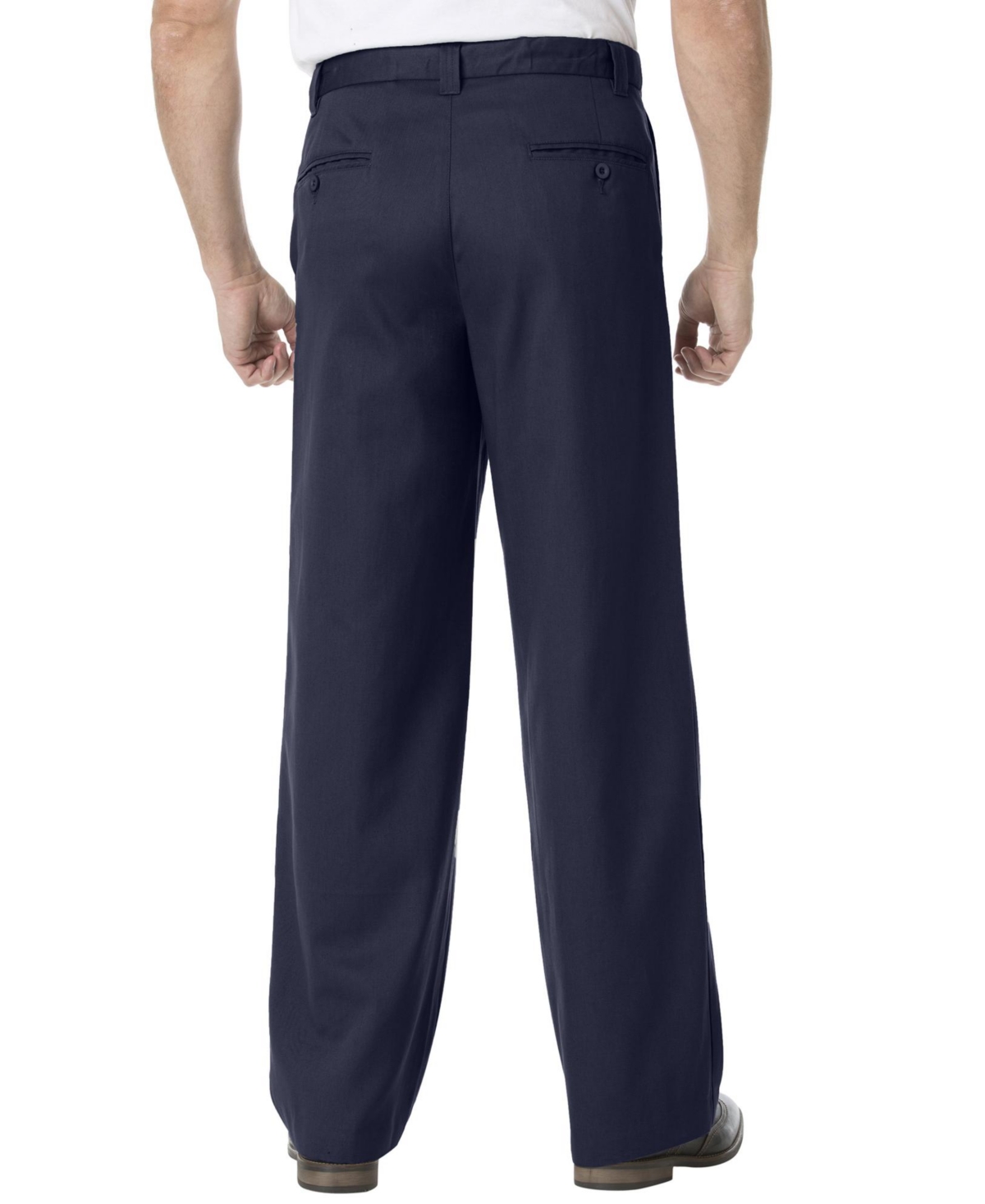 KingSize Big & Tall Wide Leg Wrinkle Free Expandable Waist Pant